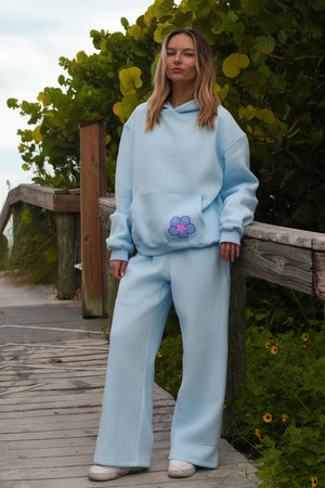 Sky Hibiscus Sweatpants