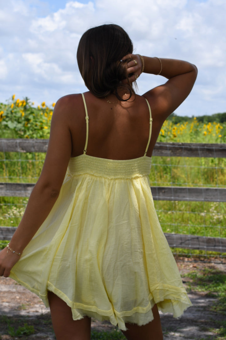 Layla Mini Dress - Sunflower