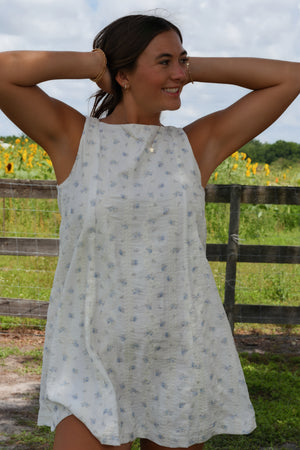 Ila Shift Dress - Cornflower