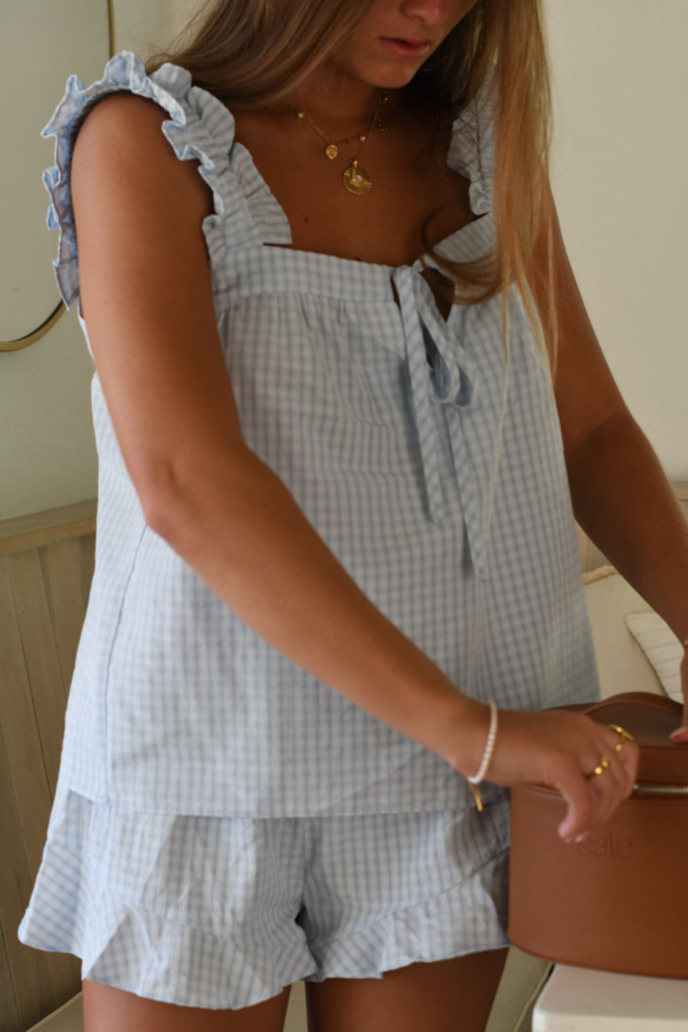 Blueberry Ruffle PJ Bottom