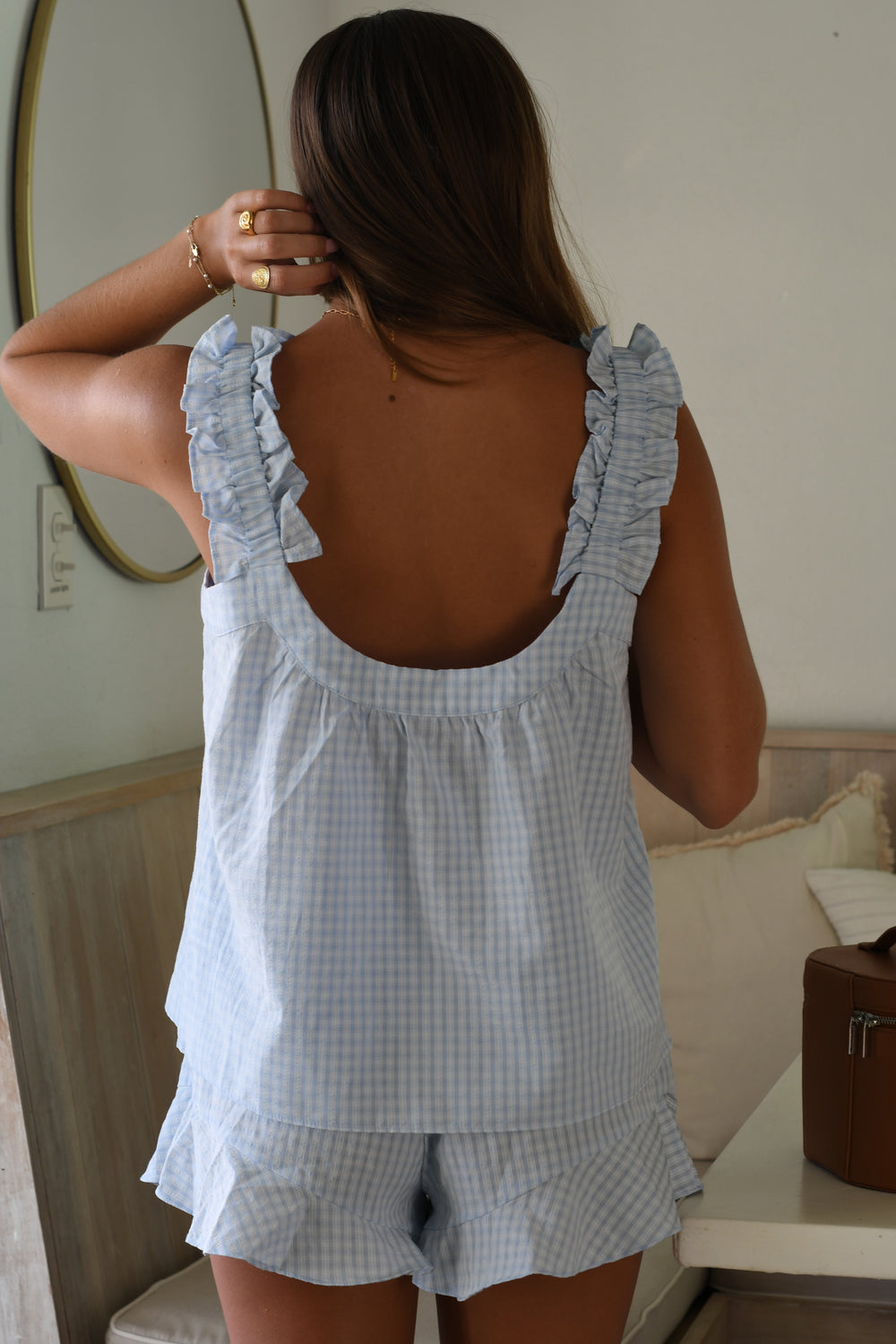 Blueberry Ruffle PJ Bottom