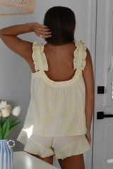 Lemon Ruffle PJ Bottom