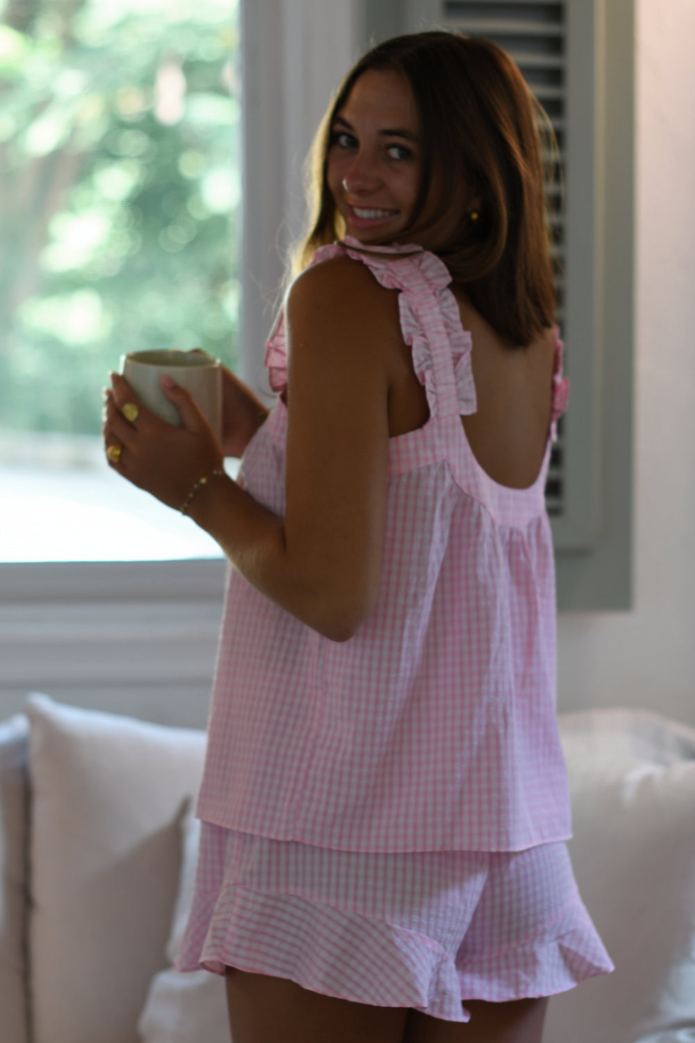 Strawberry Ruffle PJ Bottom