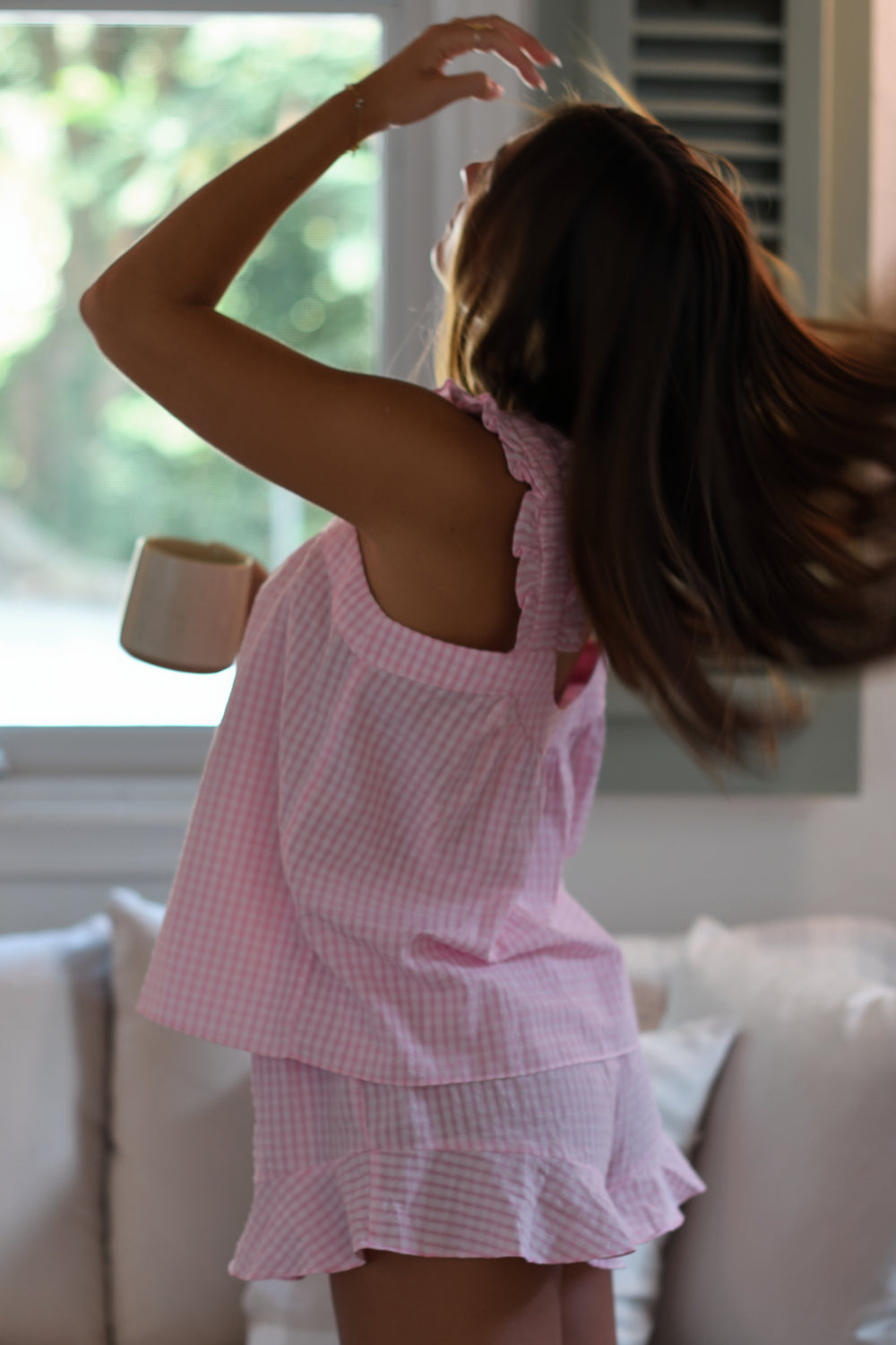 Strawberry Ruffle PJ Bottom