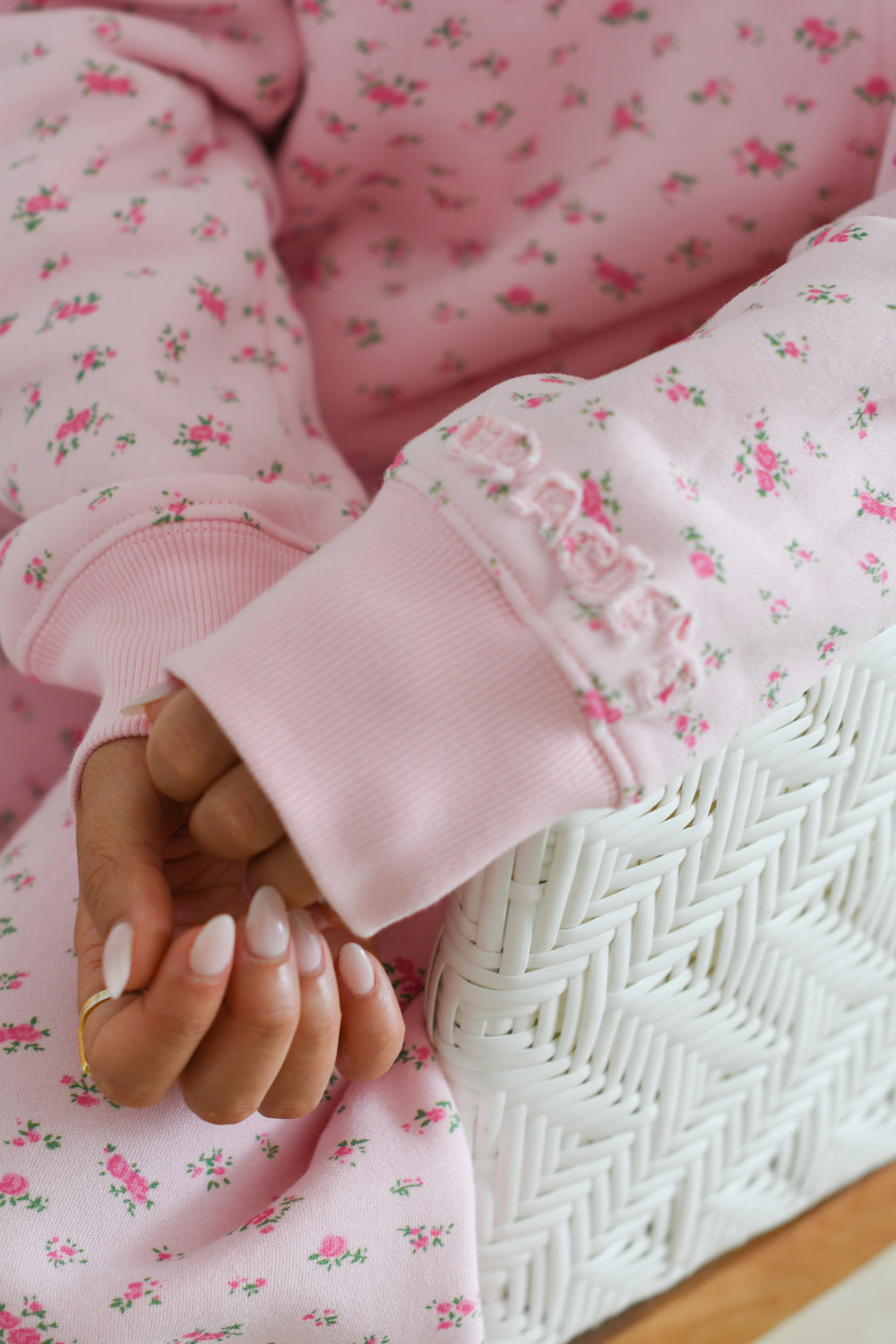 Floral Blooms Hoodie - Hydrangea
