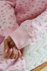 Floral Blooms Hoodie - Hydrangea