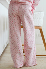 Floral Blooms Sweatpants - Hydrangea