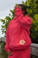 Coral Hibiscus Hoodie