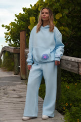 Sky Hibiscus Sweatpants