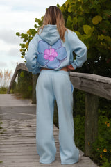 Sky Hibiscus Sweatpants