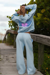 Sky Hibiscus Sweatpants