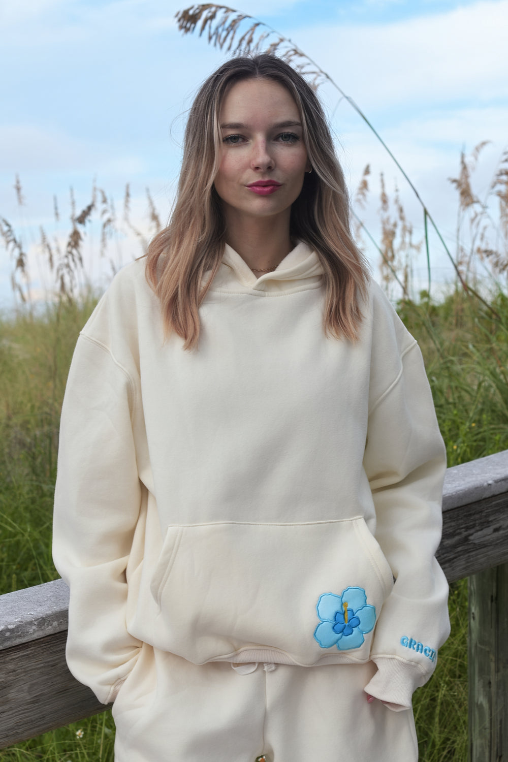 Pastel Hibiscus Hoodie
