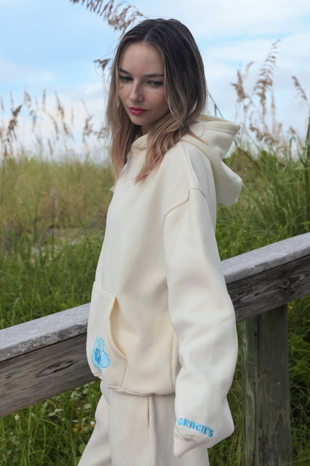 Pastel Hibiscus Hoodie