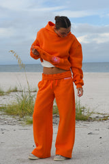 Tangerine Hibiscus Sweatpants
