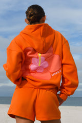 Tangerine Hibiscus Shorts