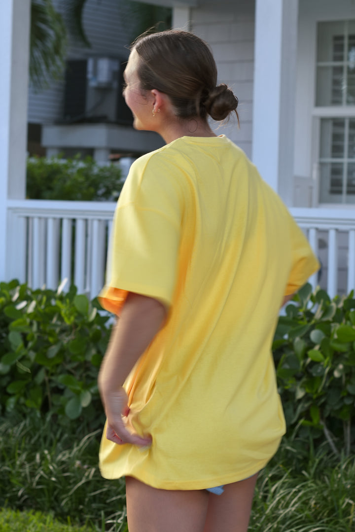 Stingray Oversized Tee - Sunshine