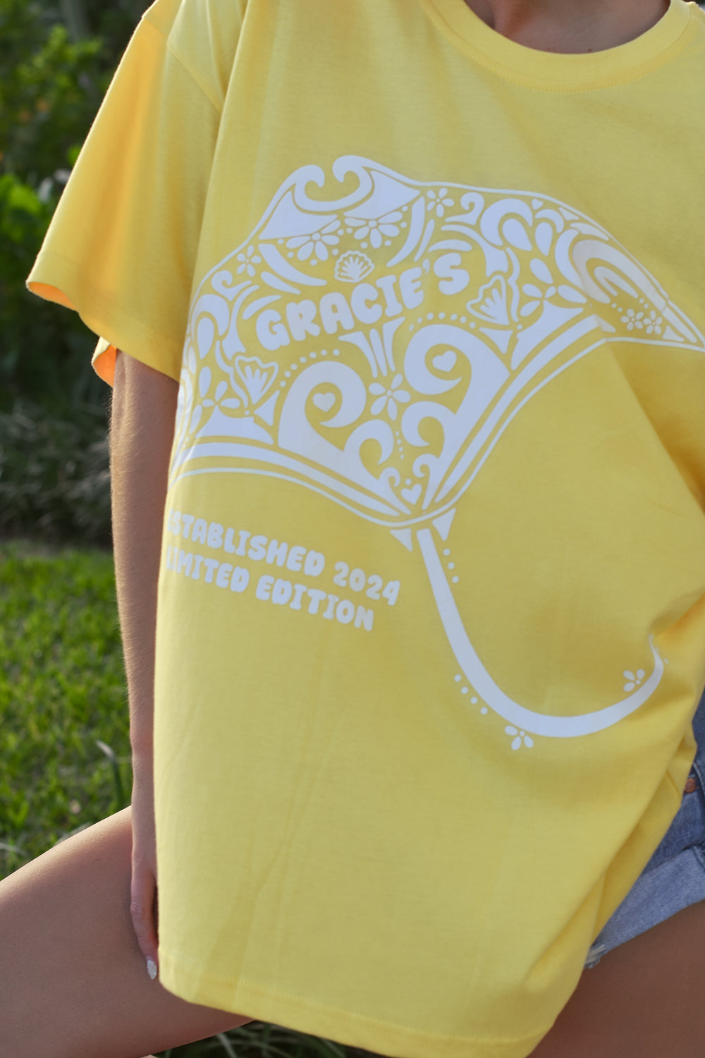 Stingray Oversized Tee - Sunshine