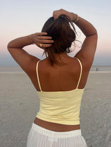 Pale Banana Polka Dot Tank