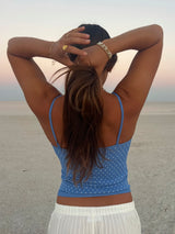 Marina Blue Polka Dot Tank