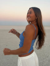 Marina Blue Polka Dot Tank