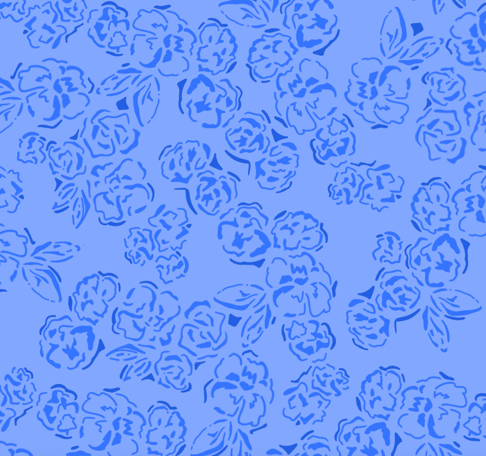 Sapphire Floral Ruffle High Cut Bikini Bottom