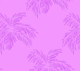 Purple Palms Ruffle Bikini Top