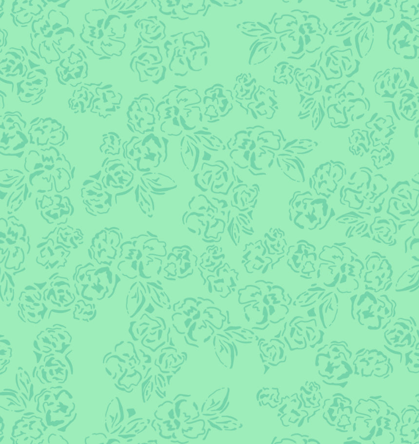 Mint Floral Tie Bikini Bottom